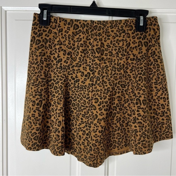 The limited leopard cheetah animal print circle skirt brown and black xs - Picture 1 of 15